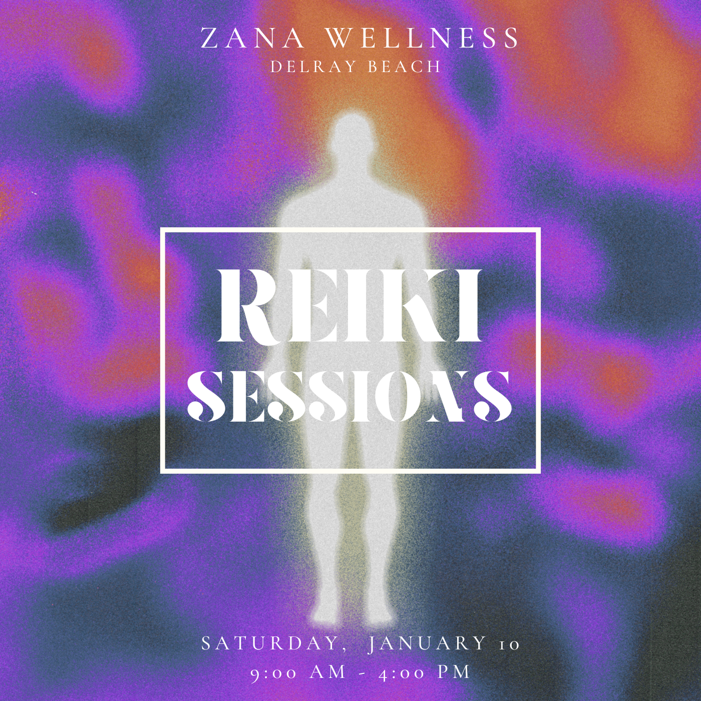 Jan. 10 Reiki Session Pop Up